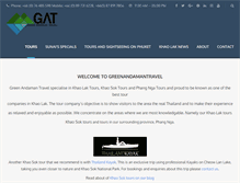 Tablet Screenshot of greenandamantravel.com